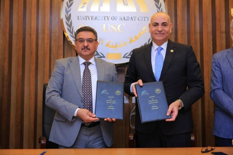 جامعة مدينة السادات توقع بروتوكول تعاون استراتيجي مع جامعة الحلة العراقية لتعزيز الشراكات الأكاديمية والبحثية