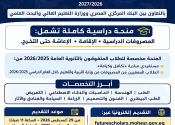 التعليم العالي والبنك المركزي يطلقان منحة «علماء المستقبل» لدعم المتفوقين وإتاحة تعليم جامعي كامل