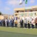 رئيس جامعة بنها يشهد احتفالية بدء العام الدراسي الجديد وتحـية العلم والسلام الوطني بملاعب الجامعة