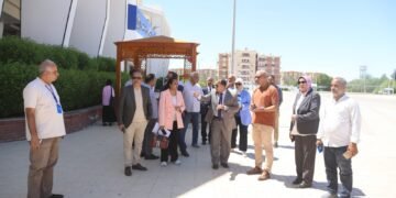 رئيس جامعة قنا يتفقد الموقع المقترح لمشروع «مجمع المكتبات 2»