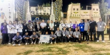 رئيس جامعة قناة السويس يتفقد وفد الجامعة بأسبوع شباب الجامعات بالمنيا ويلتقي طلاب الجوالة