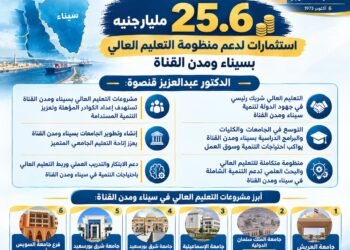 التعليم العالي: 25.6 مليار جنيه استثمارات لتنفيذ مشروعات بسيناء ومدن القناة دعمًا للتنمية الشاملة